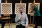 Simultaneous chess GM Heberla